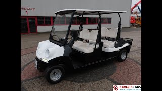 778903 MELEX ELECTRIC GOLF CART 4-PERSON W/STREET APPROVAL L7E-CP 06-2017 WHITE 2876KM