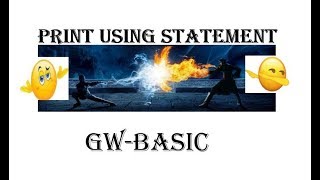 PRINT USING STATEMENT in gw basic| 10th class computer lectures in urdu/Hindi| Ch # 2 computer 10th