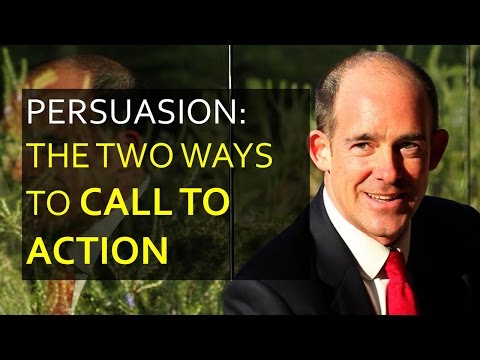 What is a call to action in persuasive message?