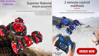 Twisting Gesture Sensing Traverse Crab Racing Car Control with Rc OR Smart Watch !!!!