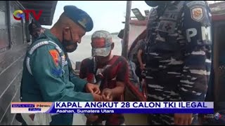 Hendak Berangkat ke Malaysia, TNI AL Tangkap 28 TKI Ilegal di Tanjung Balai Asahan - BIP 22/02