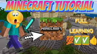Minecraft tutorial full learn 3rd 💯✅ 🤫