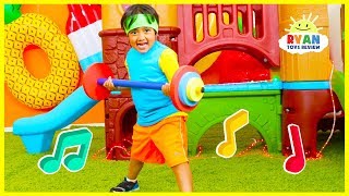 Body Parts Exercise Songs for Children 🎵 You Can Do It Too 🎵 Ryan ToysReview!