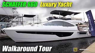 2020 Schaefer 660 Luxury Yacht Walkaround Tour - 2020 Fort Lauderdale Boat Show