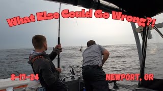 What Happened With The Net? Coho Salmon Fishing Newport, Oregon 8-17-24       #coho #salmon #oregon