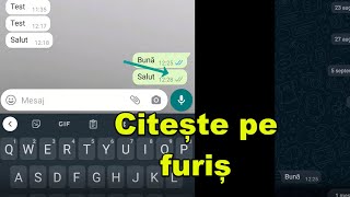 Citește mesaje WhatsApp fără știrea expeditorului - CITIRE MESAJE INCOGNITO