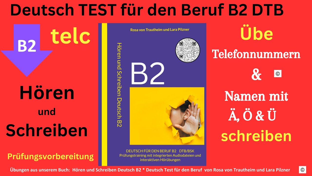 Hören Und Schreiben Beruf B2 * Deutsch TEST Für Den Beruf DTB ...