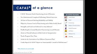 FAS Training/CAFAS Demo - CAFAS at a Glance (1 of 7)