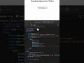 How to make a random quote generator | html | css | JavaScript