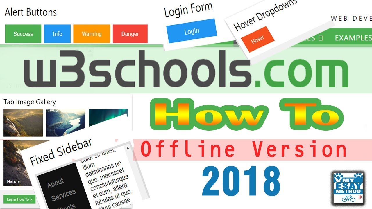 W3Schools - How To Tutorials Offline Version - 2018 - YouTube