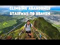 Climbing Abandoned Stairway to Heaven in Hawaii (Haiku Stairs via Moanalua Valley Trail)