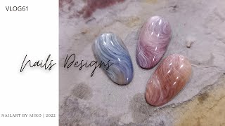 流線暈色美甲｜暈染｜美甲教學｜ネイル｜ nails 2022 ｜ vlog#61