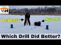 DeWalt and New Ryobi Drill Through Two Feet Of Ice! Which Does It Best? #DeWalt #RyobiToolsUSA