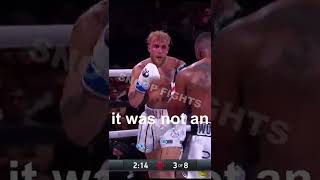 Jake Paul throws a huge right hand knockout vs Tyron Woodley! #fights #knockout #jakepaul #boxing