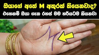 ඔයාගේ අතේ M අකුරක් තියෙනවාද? එහෙනම් ඔයා ගැන රහස් මම හරියටම කියනවා |  'M' Shape On Your Hand | Welawa