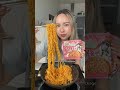 rose buldak spicy noodles mukbang samyang