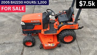 For Sale: Kubota BX2230 $7,500 – Reliable Compact Tractor! 🚜🔥#kubota