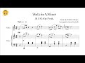 Waltz in A Minor B.150, Op. Posth by Frédéric Chopin (Violin Solo with Piano Accompaniment/Sheets)