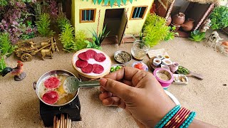 Miniature Beetroot Poori \u0026 Beetroot Curry Recipe |Healthy Beetroot Poori and Sabji |Joy Miniatures