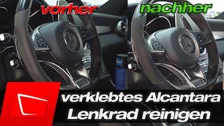 Alcantara Lenkrad reinigen und aufbereiten - Verklebte Fasern wieder retten und auffrischen!