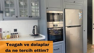 YENİ EV | Country Mutfağım | Çimstone Tezgah ve Lake Dolap