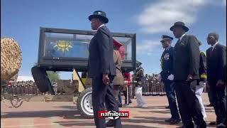 Escorting former commander-in-chief to his final resting place at Heroes’ Acre in Windhoek