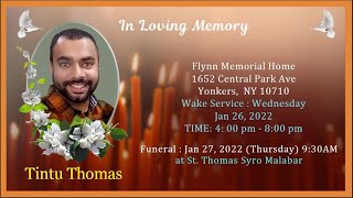 Burial Service | Tintu Thomas