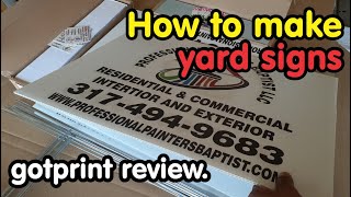 Outsourcing yard signs [ where to order them ] Gotprint review