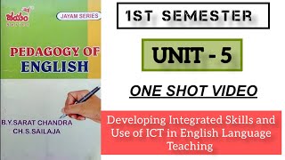 1St semester ll pedagogy of English ll UNIT- ll Acharya Nagarjuna University B.Ed ll Andhra Pradesh