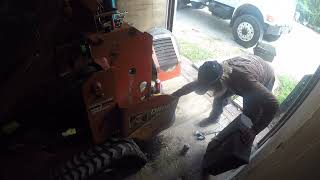 855 ditch witch busted hydraulic tank