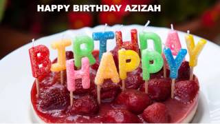 Azizah   Cakes Pasteles - Happy Birthday