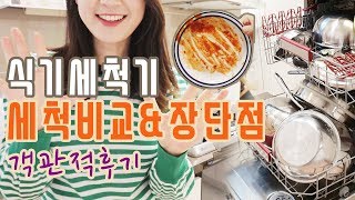 식기세척기 세척전후 \u0026 장단점 , SK매직 터치온 객관적 후기 [꽁주부 TV]