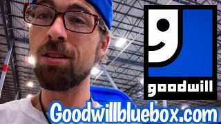 GOODWILL BLUEBOX?! Picking, Packing, and shipping Mystery BOXES! I work at GOODWILL now..?