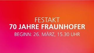 Festakt zum 70. Jubiläum der Fraunhofer-Gesellschaft