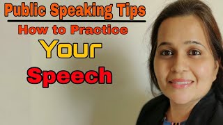 Public Speaking Tip || how to practice your speech/ areas to review while you record your speech
