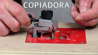 Super útil mesa fresadora con accesorio copiador con rodamiento