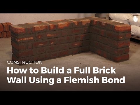 How to Build a Full Brick Wall Using a Flemish Bond | Masonry How to Build a Full Brick Wall Using a Flemish Bond | Masonry