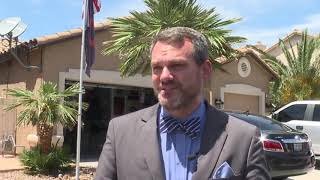 Veteran battles HOA in Las Vegas over flag pole violation