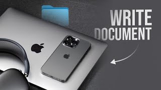 How to Write a Document on Macbook (tutorial)