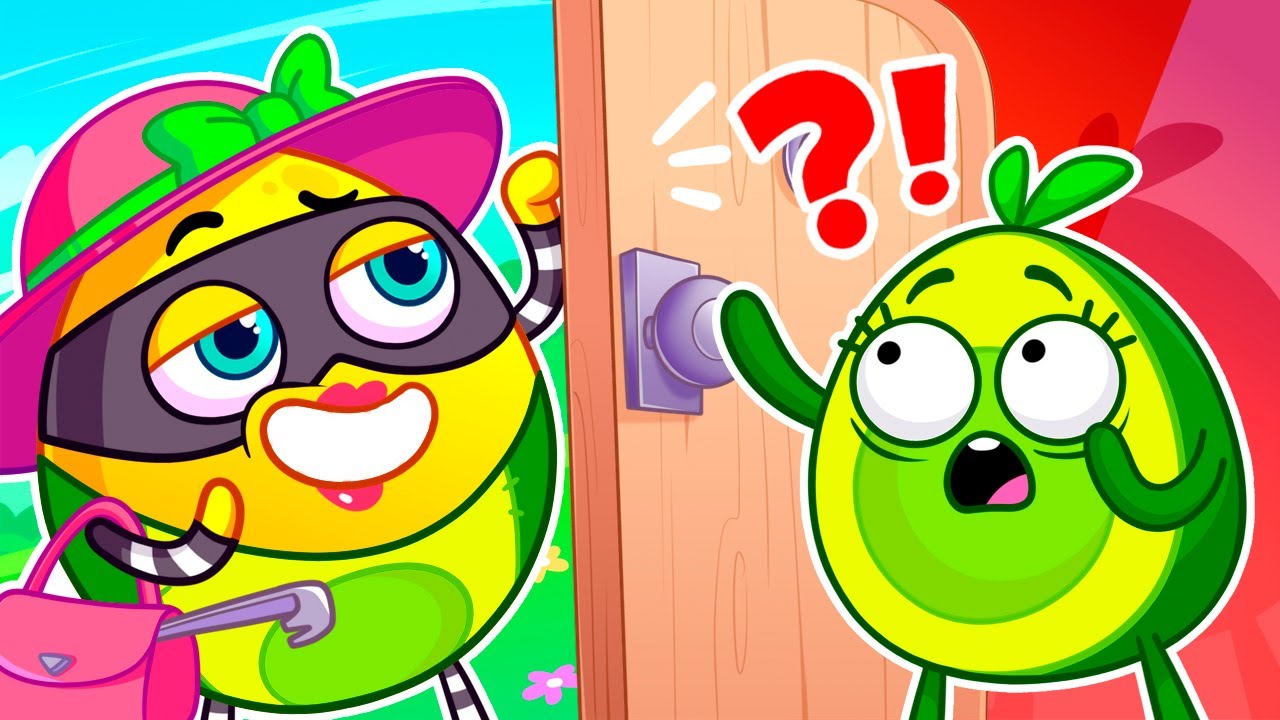 No No, Don't Open the Door to Strangers!🙅♀️🏡 Safety Tips for Kids || Funny Stories by Pit & Penny 🥑