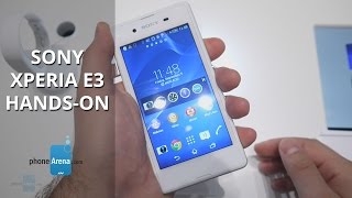 Sony Xperia E3 Hands-on