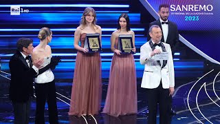 Sanremo 2023 - I Premi della critica, sala stampa e dell'Orchestra