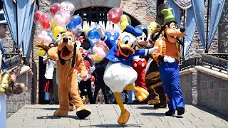 Disneyland 62nd Birthday Celebration w/62 Characters - Many Rare, FULL POV Castle \u0026 Town Square