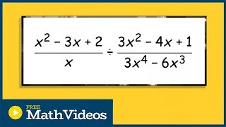 Divide Rational Expressions and label undefined values