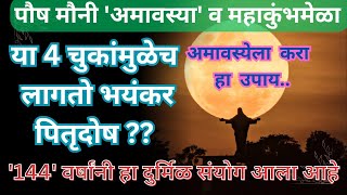 #मौनी_अमावस्या दिवशी या 4 चुकांमुळे पितृदोष लागतो.अमावशेला हे#उपाय अवश्य करा#महाकुंभ#minivlog