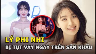 Tình cũ Huỳnh Hiểu Minh - Lý Phi Nhi bị tụt váy ngay trên sân khấu, xử lý sao mà dân mạng rần rần?