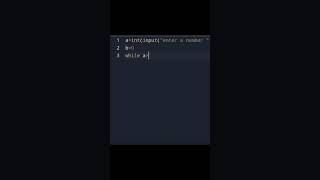 How to reverse a number using while loop in python #python #whileloop #reverseanumber
