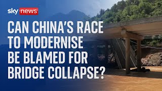 Was deadly bridge collapse a freak accident or result of China's race to modernise?