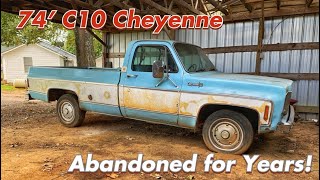 1974 C10 BARN FIND! Extremely RARE options! You won’t believe what we found!