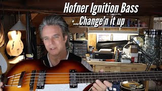 Hofner 500/1 Ignition Bass Upgraded. German Hofner Parts. #hofner #paulmccartney